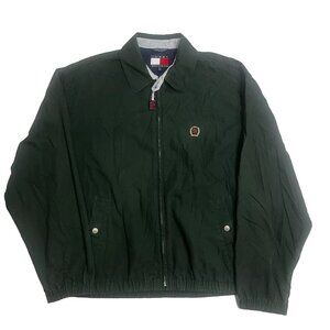Tommy Hilfiger Vintage Harrington Jacket Green Full Zip Size Small